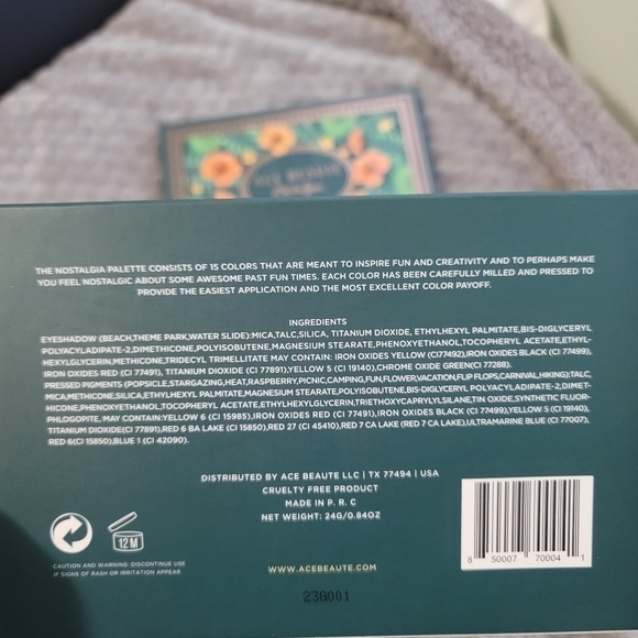 ๐ต 2 for $40 ๐ต ACE BEAUTE 15 PAN NOSTALGIA EYESHADOW PALETTE - Picture 7 of 10